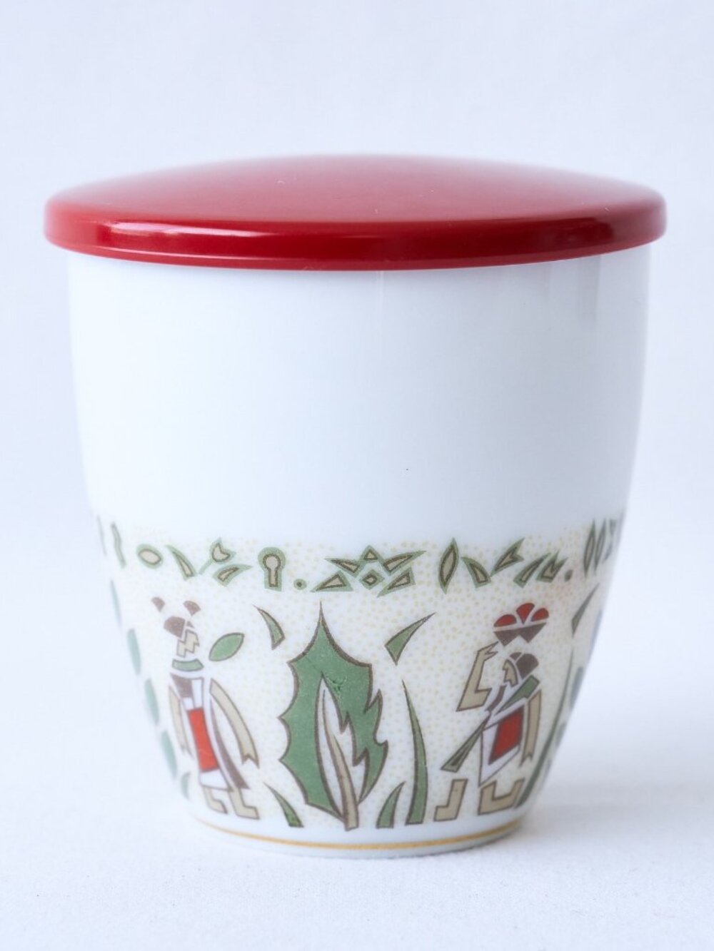 NORITAKE Storyteller Condiment Spice Jar Container Food Red Lid Made in Japan